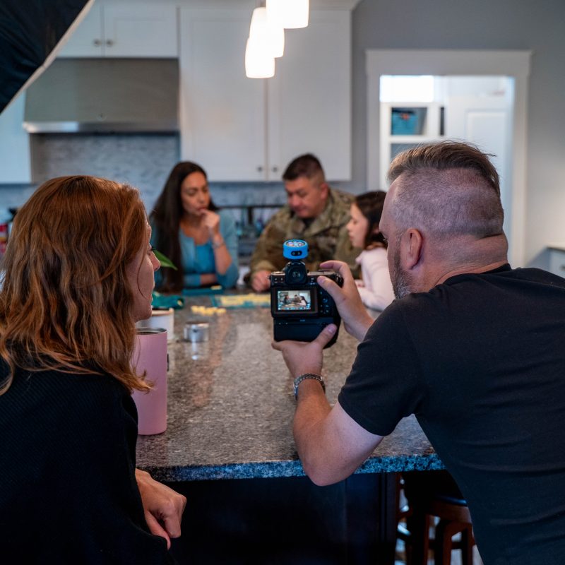 Behind the scenes on a shoot for the US Army