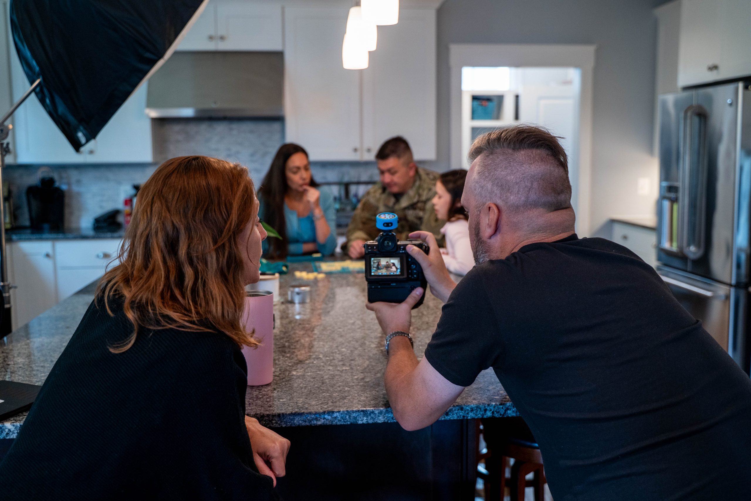 Behind the scenes on a shoot for the US Army