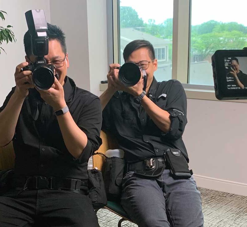 Behind the scenes at the Hope for Stomach Cancer event.