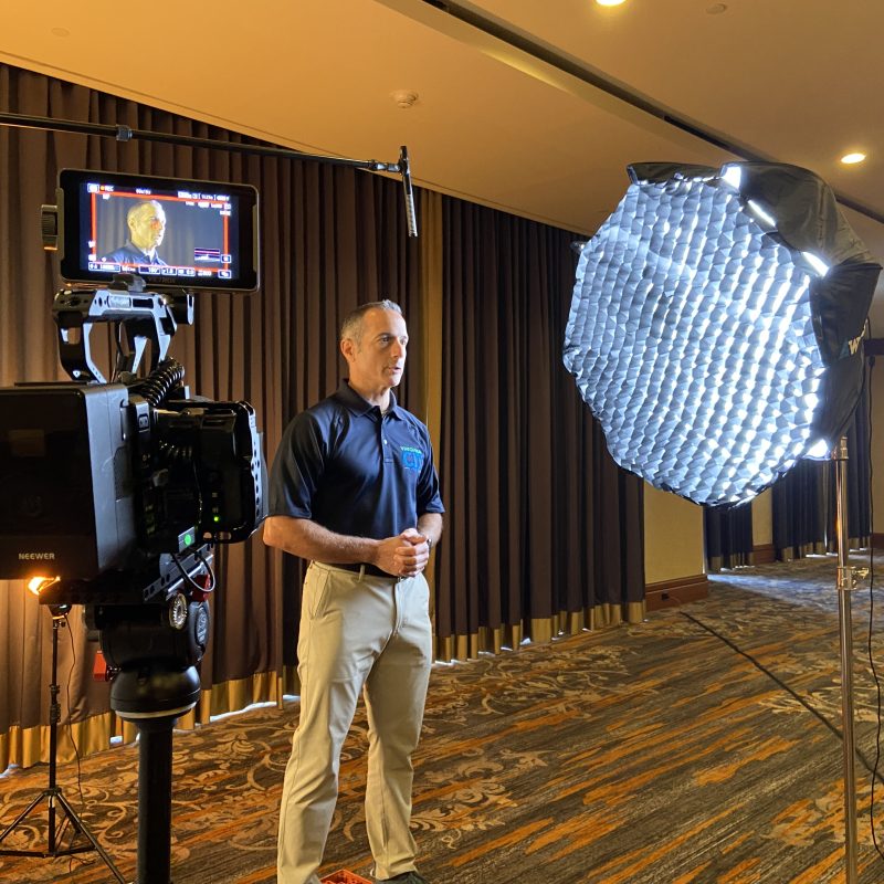 Professional association conference video production capturing attendees at an annual event